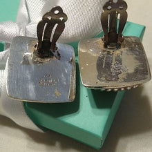 Load image into Gallery viewer, Vintage Signed Sterling Silver Taxco TN-49 Mexican Artisan made Clip-On Earrings