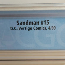Load image into Gallery viewer, D.C. Vertigo Comics Sandman #15 CGC Graded 9.0 Gaiman WP