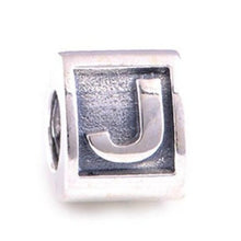 Load image into Gallery viewer, Retired Letter J Alphabet Triangular Charm 925 Sterling Silver