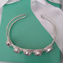 Load image into Gallery viewer, Pink Kunzite + Sterling Silver 925 Bangle Bracelet