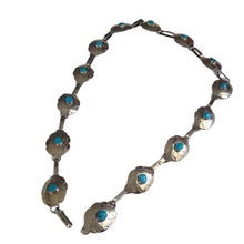 Load image into Gallery viewer, Vintage Sterling Silver Turquoise Concho Belt STERMEX 39&quot;
