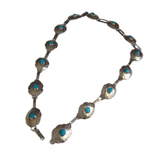 Load image into Gallery viewer, Vintage Sterling Silver Turquoise Concho Belt STERMEX 39"