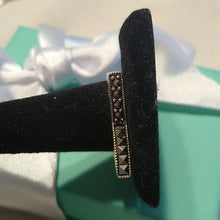 Load image into Gallery viewer, Art Deco Sterling Silver & Marcasite "Kitty Kat" Ring, size 8.5