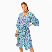 Load image into Gallery viewer, Lilly Pulitzer Elaine Velour Midi Robe, L/XL