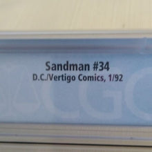 Load image into Gallery viewer, D.C. Vertigo Comics SANDMAN #34 CGC Graded 9.0 Neil Gaiman 1/92 WP