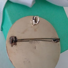 Load image into Gallery viewer, Vintage Mayan Aztec Sun Calendar Mexican Brooch Pendant Sterling Silver 925