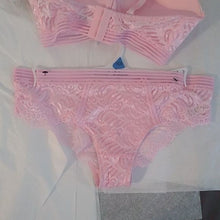 Load image into Gallery viewer, French Affair Multiway Push-up Bra + Panty Set, Pink, 34C/Medium