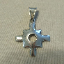 Load image into Gallery viewer, Peruvian 950 Fine Silver Chakana 4 Directions Totem Tree of Life Pendant