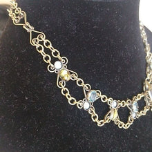 Load image into Gallery viewer, Vintage Mary DiMarco Necklace Blue and Green Stones