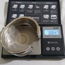 Load image into Gallery viewer, Artisan made Sterling Silver Gathered Cuff Bracelet