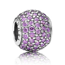 Load image into Gallery viewer, Pandora Sterling Silver Pave Lights Bead w/ Violet CZ - 791051CFP
