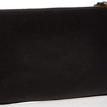 Load image into Gallery viewer, Coach Black Large Crossgrain Leather Wristlet