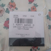 Load image into Gallery viewer, Coach Essential Tea Rose Silk Diamond Scarf, Chalk