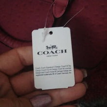 Load image into Gallery viewer, Coach F66932 Embossed Leather Mini Sierra Purse Bag Satchel SV/Strawberry