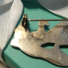 Load image into Gallery viewer, Vintage Silver Mama Duck + 3 Ducklings with Turquoise Eyes Brooch Mexico, 11.65g