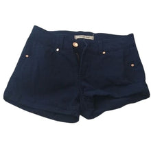 Load image into Gallery viewer, C'est Toi Navy Blue stretch Denim Shorts, Size Small