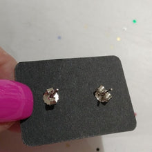 Load image into Gallery viewer, Large Blue Topaz 925 Stud Earrings