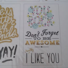 Load image into Gallery viewer, Mambi Sticks inspirational friendship happy Stickers, 16 sheets total