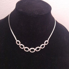 Load image into Gallery viewer, Diamond 925 Flat Oval Link Chain Necklace Heng Ngai HN Hong Kong Designer
