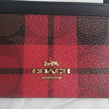 Load image into Gallery viewer, Coach F87799 Mini Skinny ID Case in Signature Canvas w/Field Plaid Print, IM/PGZ