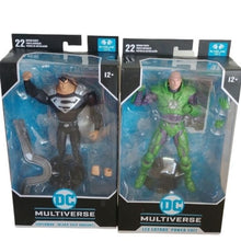 Load image into Gallery viewer, Superman (Black Suit Variant) & Lex Luthor Power Suit Action Figures Set