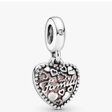Load image into Gallery viewer, Pandora Love Makes A Family Heart Dangle Charm 796439EN SS ALE