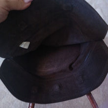 Load image into Gallery viewer, Vintage Tooled Leather + Suede Horse Horseshoe Purse Bag