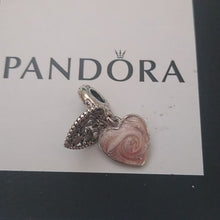 Load image into Gallery viewer, Pandora Love Makes A Family Heart Dangle Charm 796439EN SS ALE