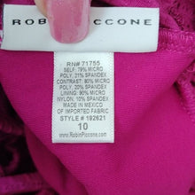 Load image into Gallery viewer, Robin Piccone Perla High Neck Crotchet Mix Swimsuit, Orchid, 10