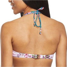 Load image into Gallery viewer, nanette lepore enchantress halter bikini swim top, victorian floral, 6