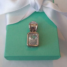 Load image into Gallery viewer, Sterling Silver Cubic Zirconia Slide Enhancer Pendant 925