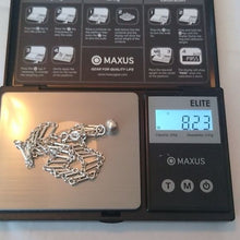 Load image into Gallery viewer, Sterling Silver 925 Ladder Chain Bracelet, 6.5"