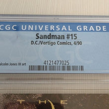 Load image into Gallery viewer, D.C. Vertigo Comics Sandman #15 CGC Graded 9.0 Gaiman WP