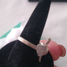 Load image into Gallery viewer, Sterling Silver + Onyx Phoenix Ring, size 7