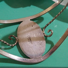 Load image into Gallery viewer, Alpaca Silver Tone Mexico Abalone Shell Cuff B…