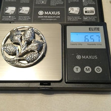 Load image into Gallery viewer, Vintage Danecraft Pine Pinecones Circle Brooch Sterling Silver 925, 6.57 g