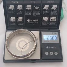 Load image into Gallery viewer, Vintage English STERLING Birmingham 1922 Hallmarked Etched Bangle Bracelet, 26 g