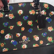 Load image into Gallery viewer, Coach F57624 Mini Sierra Satchel in Tea Rose, SV/ Black Multi