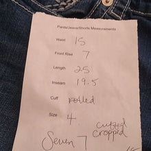 Load image into Gallery viewer, Seven 7 Denim Jean Capris, Size 4