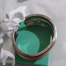 Load image into Gallery viewer, Artisan made Sterling Silver Gathered Cuff Bracelet