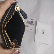 Load image into Gallery viewer, Coach 88208 Mini Skinny ID Case in Signature Canvas, IM/Khaki Midnight