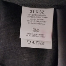 Load image into Gallery viewer, J.M. Haggar Luxury Comfort Slim Fit Stretch Chino Slacks Pants, Grey, 31W x 32L