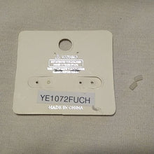 Load image into Gallery viewer, 6 pairs! Gold + Fuchsia Large Round Earrings, 4" Squad Funny Bridesmaids Party