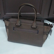 Load image into Gallery viewer, Coach 12117 Swagger 27 Pebble Leather Satchel in DKLIQ Fatigue