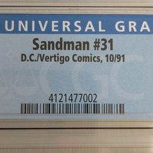 Load image into Gallery viewer, D.C. Vertigo Comics Sandman #31 CGC Graded 9.4 Gaiman WP