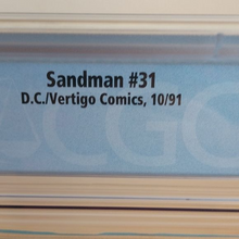 Load image into Gallery viewer, D.C. Vertigo Comics Sandman #31 CGC Graded 9.4 Gaiman WP