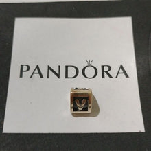 Load image into Gallery viewer, Pandora Sterling Silver Initial V Triangular Letter Charm ALE Retired 790323V
