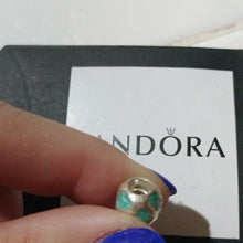 Load image into Gallery viewer, Pandora Retired Sterling Silver Love You Bead w/ Light Blue Enamel - 790543EN18
