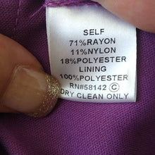 Load image into Gallery viewer, London Times Shimmery Plum Layered Dress, 6
