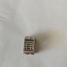 Load image into Gallery viewer, Pandora Retired Sterling Silver London Calling Phone Booth Charm 791202E…
